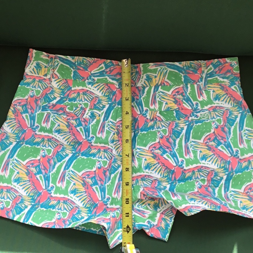 LAUREN JAMES PINK GREEN SHORTS Small